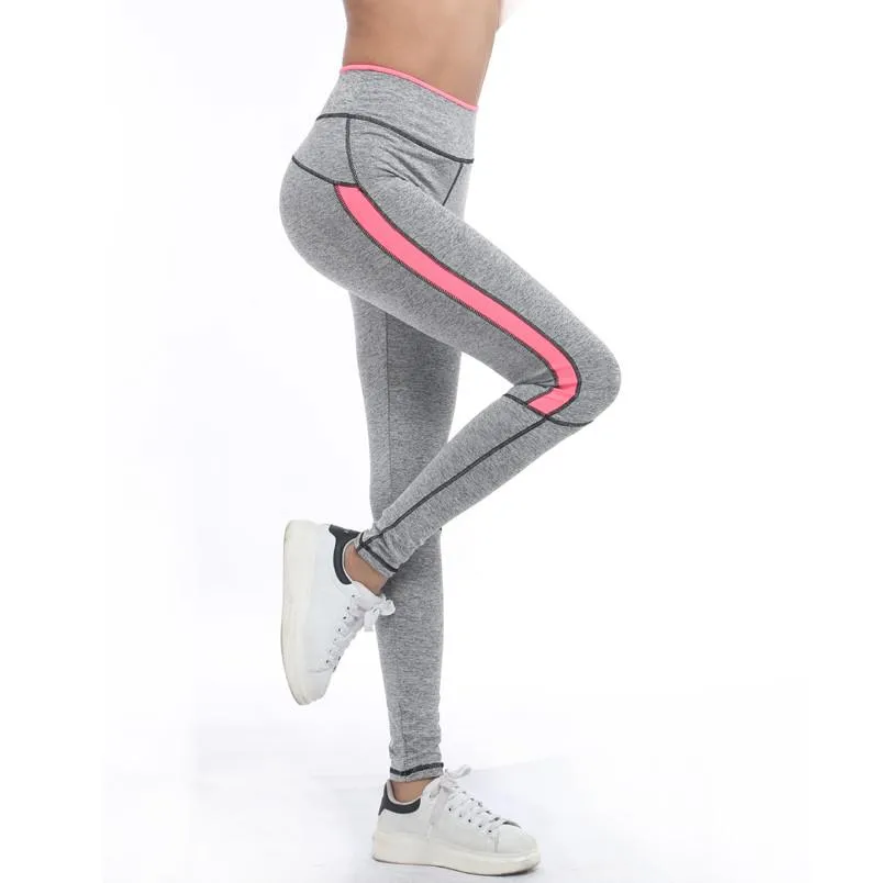 Women's Fitness Leggings With Stripes