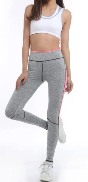 Women's Fitness Leggings With Stripes