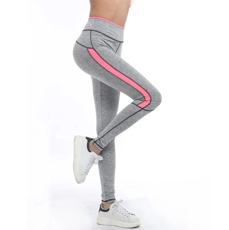 Women's Fitness Leggings With Stripes