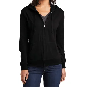 Women's Juniors Jersey Full-Zip Hoodie