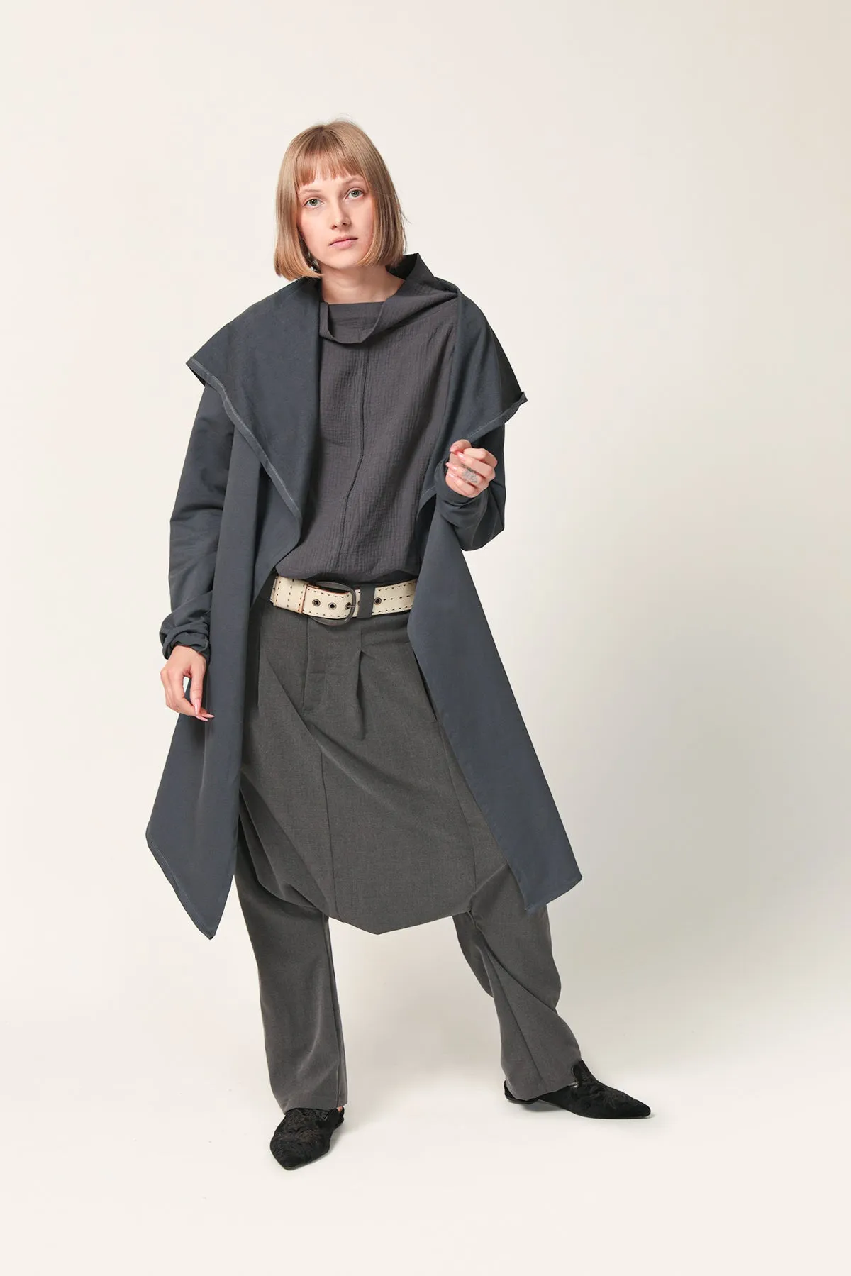 Women's Long Hooded Cardigan